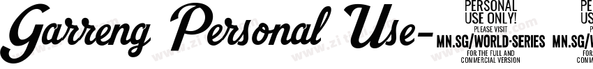 Garreng Personal Use字体转换